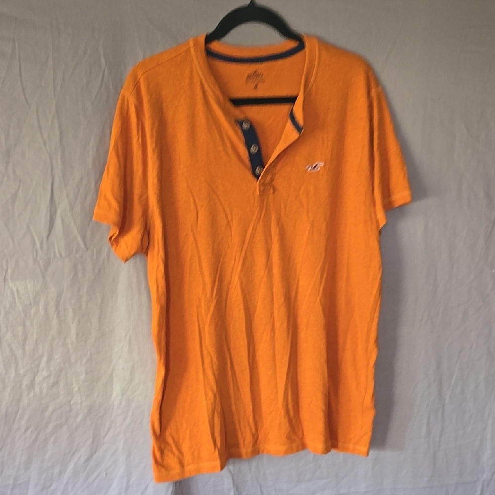 Hollister Orange Short Sleeve Tee